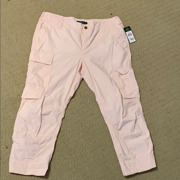 Ralph Lauren Pants - Ralph Lauren Pink Cargo Pants NWT